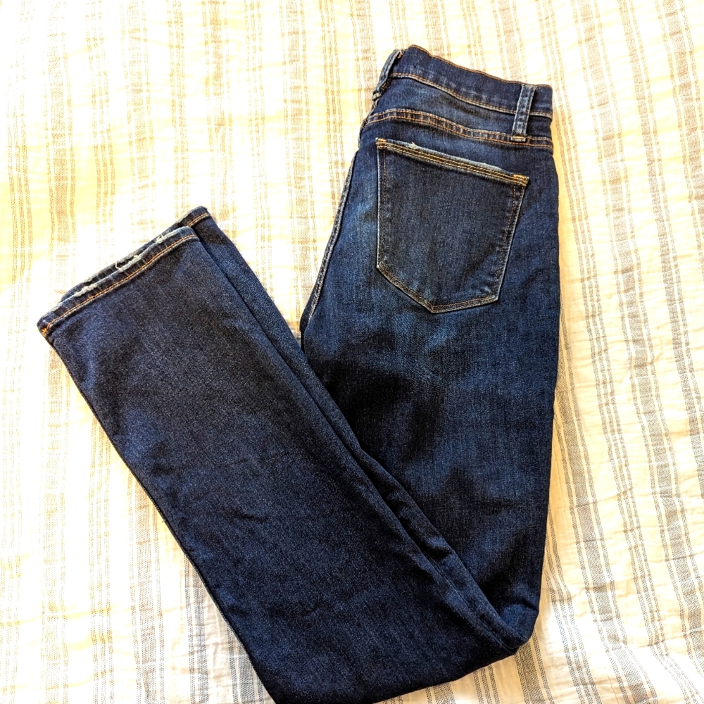 Silver High Waist Calley Straight Jeans Size 27